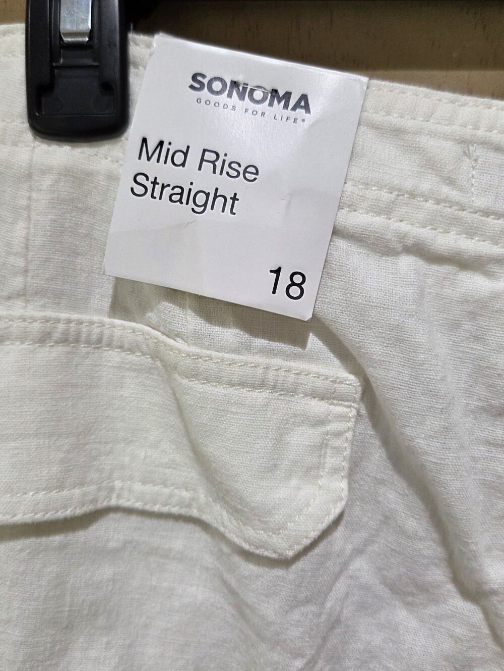 Sonoma White Cargo Pants - Picture 5 of 7